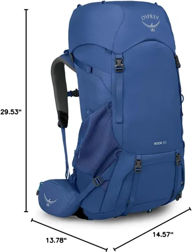 Miniatura 12 de Osprey Rook 50L Mochila de mochilero para hombre, Astology Azul/Blue Flame Astology Azul/Llama Azul