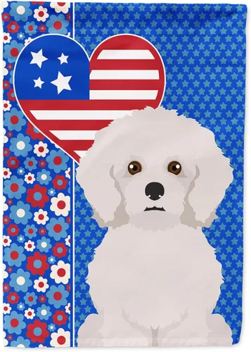 Miniatura 369 de Caroline's Treasures WDK5119GF - Bandera de jardín americana de Airedale Terrier de Estados Unidos, color negro y tostado, bandera decorativa