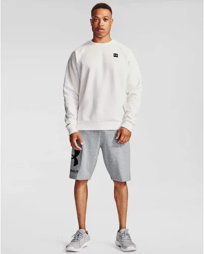 Miniatura 2 de Under Armour Pantalones cortos Rival Fleece Big Logo para hombre, Negro