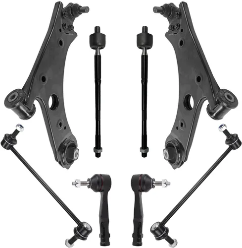 Miniatura 411 de Detroit Axle - Kit de brazos de control de extremo de 8 piezas para Toyota 2001-2003 Highlander 2002-2003 Camry Lexus ES300, 2 conjuntos de brazos