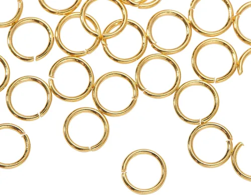Miniatura 17 de DanLingJewelry 1000 anillos de salto abiertos de acero inoxidable 304 calibre 17 de 0.394 in para hacer joyas, conectores de joyería, encontrar