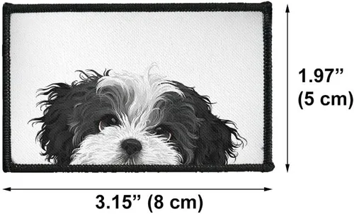 Miniatura 2 de WIRESTER 2 parches rectangulares de tela, parches de reparación bordados para coser y planchar con borde negro para camisas, jeans, bolsos, Negro