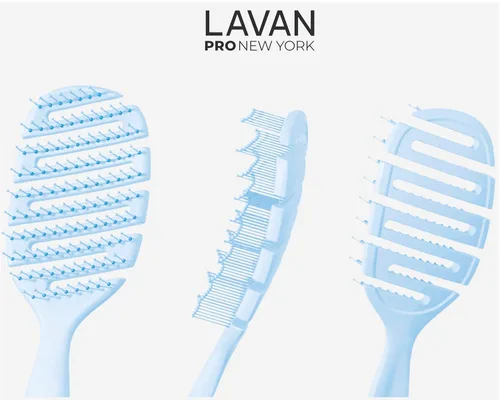 Miniatura 4 de Cepillo desenredante Flex para el cabello (azul bebé)