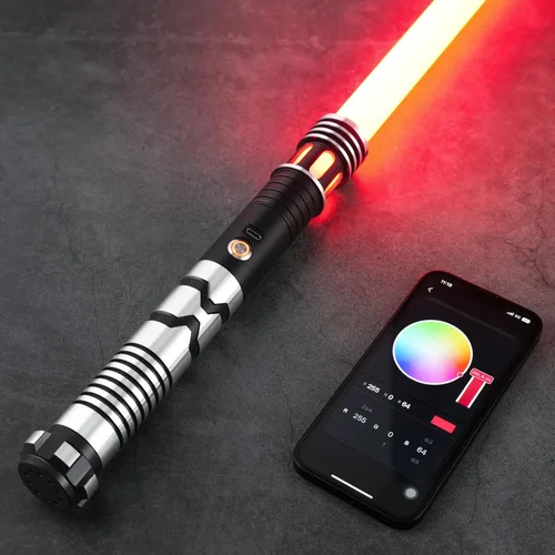 Miniatura 8 de CUSTOM SABER Sable de luz RGBX de balanceo suave, control de movimiento para encender/apagar la hoja, sable de luz con 16 fuentes de sonido