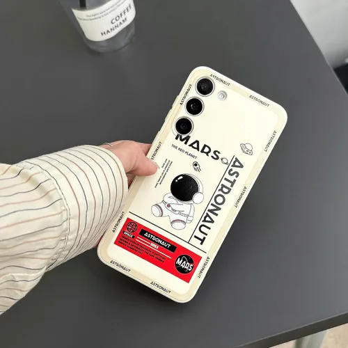 Miniatura 61 de Yonds Queen para Samsung Galaxy S21 Funda Linda, Diseño de Astronauta de Dibujos Animados, Espacio, Luna, Cohete, Elegante Cubierta Amortiguadora