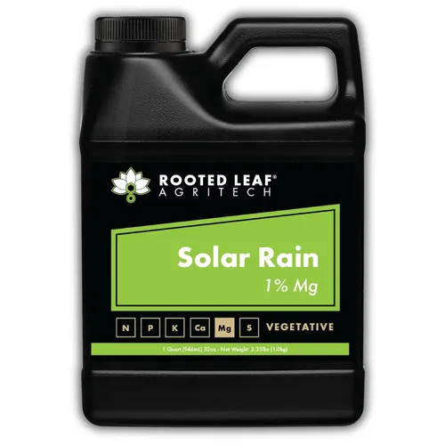 Solar Rain - Concentrado de magnesio a base de carbono, nutrientes concentrados que son 100% biodisponibles para jardín, verduras, hierba, cactus,