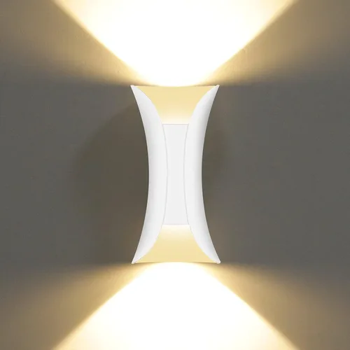 Miniatura 10 de Kawell Lámpara de pared moderna creativa de 10 W, lámpara de pared LED hacia arriba hacia abajo, impermeable, IP65, lámpara de pared de aluminio