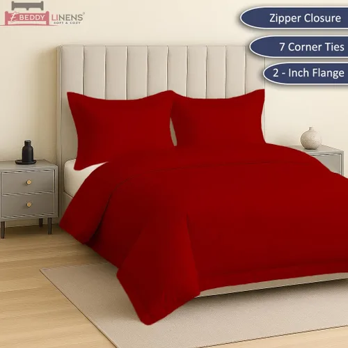 Miniatura 2 de eBeddy Linens Funda de edredón de 3 piezas de algodón egipcio ultra sedoso y suave, tamaño Super King Plus de 120 x 120 pulgadas, cierre de 06