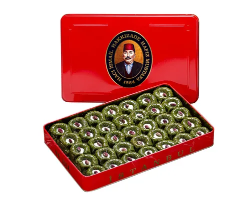 Miniatura 7 de Hafiz Mustafa 1864 Istanbul Baklava - Caja de pastelería - Bocadillos de postre de Baklava horneados hechos de hojas de masa filo fresca, pistacho