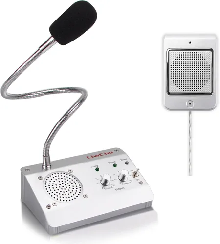Intercomunicador de ventana de doble vía, sistema de altavoces de ventana, micrófono de intercomunicación antiinterferencia. para negocios, banco,