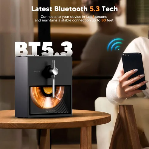 Miniatura 8 de WSKEN Altavoz Bluetooth retro, regalos para amantes de la música, mujeres, hombres, inauguración de la casa, decoración de escritorio estética