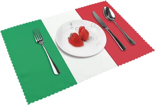 Miniatura 15 de Rectangular Placemats Set of 4, Heat Resistant Flag of Hawaii American Printed Kitchen Dining Table Mats