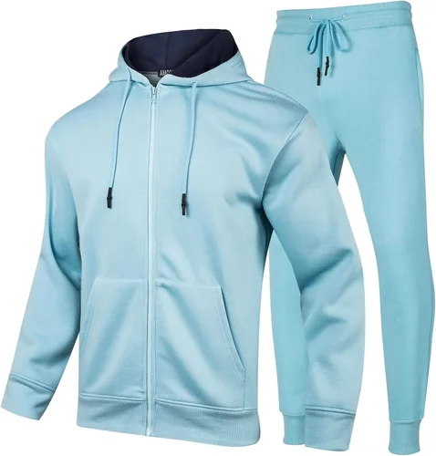 ANGELA BEBE Conjunto deportivo para hombre, 2 piezas, sudadera con capucha y sudadera para hombre
