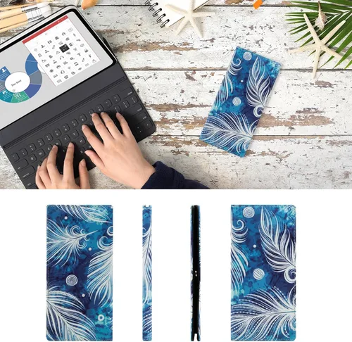 Miniatura 177 de HUA ANGEL Billetera para mujer, ultra delgada y delgada, con bloqueo RFID, tarjetero de crédito, doble embrague, carteras largas, regalo para A-ámbar