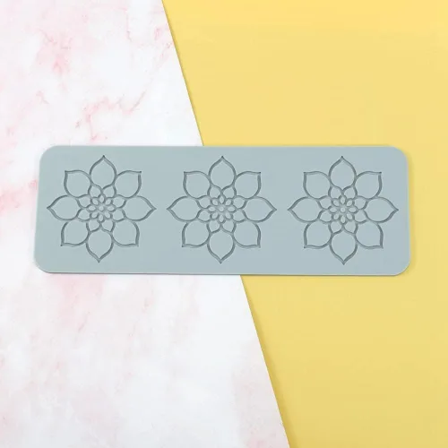 Miniatura 4 de TUKE Moldes de encaje para decoración de pasteles, moldes de silicona de hojas 3D para hornear moldes de gomitas, moldes de fondant de arcilla