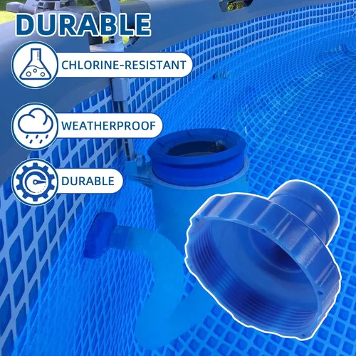Miniatura 4 de TonGass 11238 Adaptador B de manguera de skimmer para piscinas sobre el suelo Intex Reemplazo exacto compatible con piezas de piscina Intex