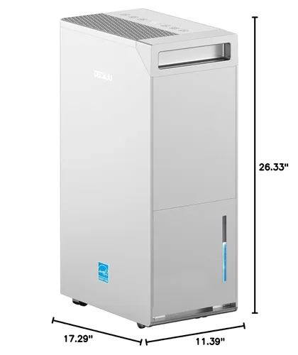 Miniatura 9 de Deshumidificador con certificado Energy Star para 5000 sq. ft., máx. 12.5 gal, estándar: 8.75 gal, con manguera de drenaje, con control inteligente