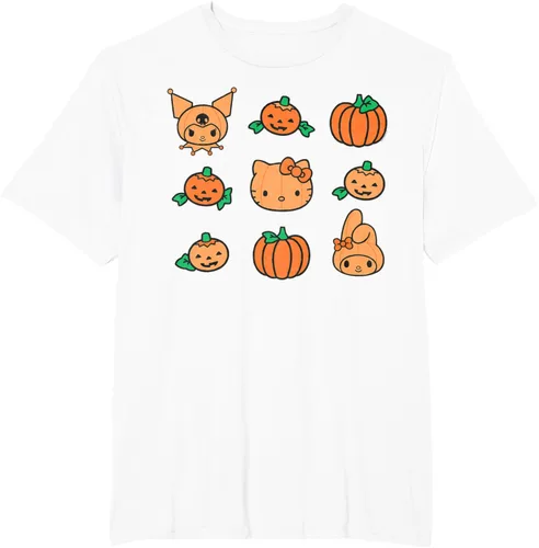 Miniatura 10 de Camiseta de Halloween Hello Kitty My Melody Kuromi Pumpkins