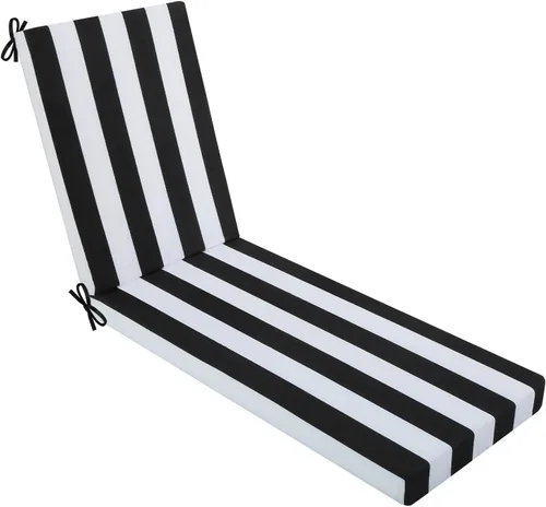 Miniatura 32 de idee-home Cojines de tumbona para exteriores, para muebles de patio, 72 pulgadas de largo x 21 pulgadas de ancho x 3 pulgadas de profundidad