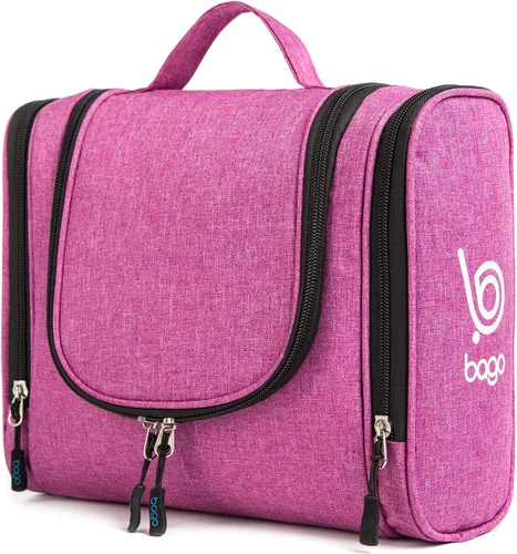 Miniatura 18 de Bolsa de Aseo de Viaje Bago Bolsa de Aseo Impermeable Colgante Bolsa de Aseo Grande para Baño y Viaje Organizador de Bolsa de Artículos de Tocador