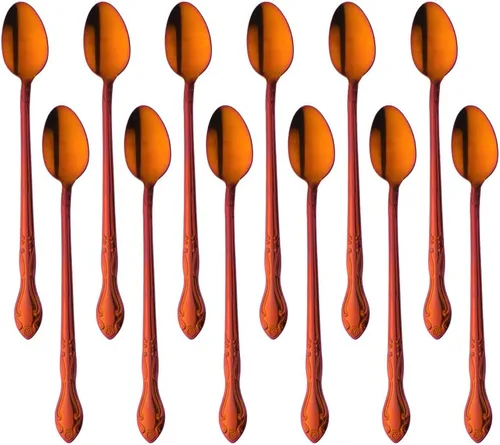 Miniatura 93 de Juego de 12 cucharas de café, mini cucharas de café, cucharas de espresso de acero inoxidable, cucharas pequeñas para postre, té, aperitivo, 4.6