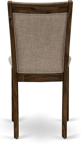Miniatura 12 de East West Furniture F2MZ5-N04 - Juego de muebles de comedor de 5 piezas, incluye una mesa de comedor redonda con pedestal y 4 sillas tapizadas