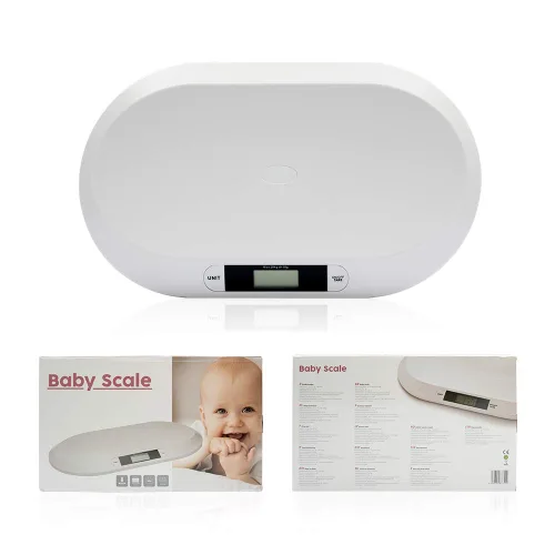 Miniatura 9 de Báscula electrónica digital para bebés de 44.1 lbs/44 libras, medición de peso para bebé/bebé/mascota con precisión, precisión de 0.35 onzas