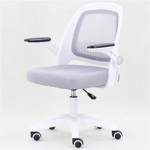 Miniatura 12 de Office Desk Computer Gaming Ergonomic Chair with Lumbar Back Support Adjustable Height Swivel Wheels Flip-up Arms Mesh Chair for Home Office