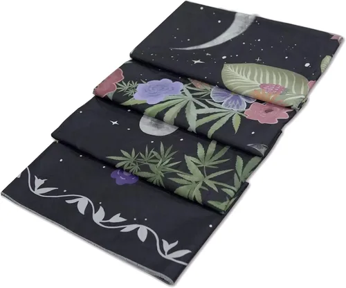 Miniatura 6 de Kanuyee Tapiz Floral de Luna Tapiz de Flores para Dormitorio Tapices Bohemios para Colgar en la Pared Estético para Dormitorio y Sala de Estar Luna