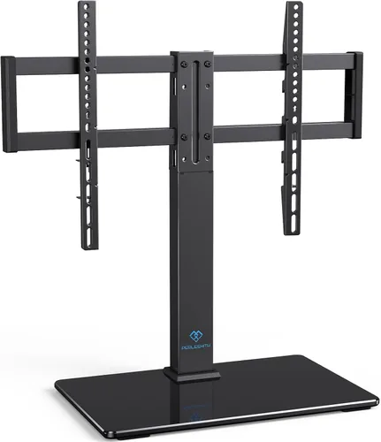 PERLESMITH - Soporte giratorio universal para TV de 37 a 80 pulgadas para televisores de pantalla plana/curva LCD OLED - Soporte de mesa ajustable