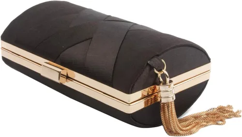 Miniatura 6 de LETODE Elegante bolso de mano con colgante de borla para mujer, bolso de mano de seda para novia, boda, baile de graduación, fiesta nocturna