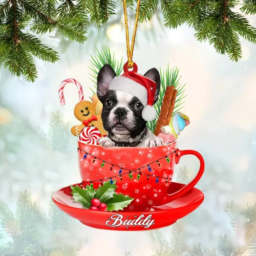 Miniatura 53 de Alaskan Malamute - Adorno acrílico personalizado para perro en taza, adorno de Navidad personalizado para perro 2023, decoración de árbol