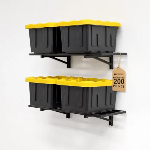 StoreYourBoard Estante de pared resistente para garaje, 1 x 2 pies, estantería de pared para almacenamiento y organización, estantes de garaje