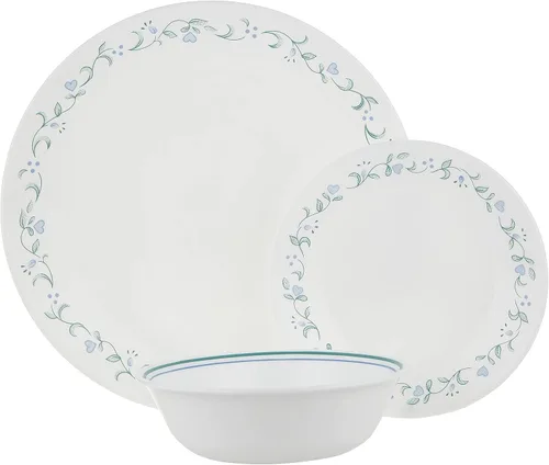 Miniatura 2 de Corelle Square Simple Lines 1088646 - Juego de vajilla de 18 piezas, servicio para 6 personas