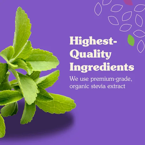 Miniatura 4 de NuNaturals Paquetes de polvo de stevia blanca, de una sola porción, sustituto de azúcar sin calorías, 100