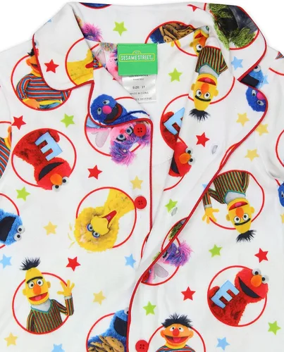 Miniatura 6 de Sesame Street Elmo Conjunto de pijamas estilo abrigo infantil