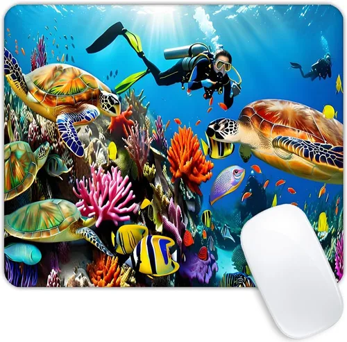 Miniatura 19 de Alfombrilla de mouse avanzada con base de goma antideslizante para computadoras, portátil, oficina, escritorio, accesorios, alfombrilla de mouse
