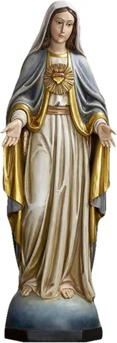 Miniatura 4 de Avalon Gallery Estatuas - Colección Val Gardena Escultura Católica Inspiradora Decoración de Iglesia, 53 pulgadas de alto, Nuestra Señora de Gudalupe