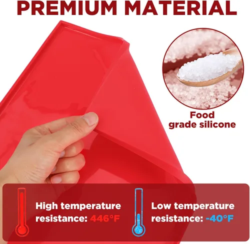 Miniatura 4 de 6 hojas de deshidratador de silicona, bandejas antiadherentes de cuero de frutas para deshidratador con raspador de silicona compatible con Cosori