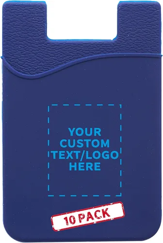Miniatura 10 de DISCOUNT PROMOS Maya Basic - Juego de carteras de silicona para teléfono 10/50/100 - Texto personalizable, logotipo, adhesivo fuerte