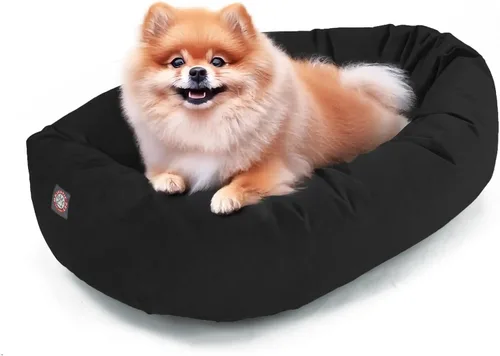 Miniatura 47 de Majestic Pet Cama para Perros Grandes Lavable de 40 Pulgadas, Mueble Ortopédico en Forma de Donut para Perros Grandes, Almohadilla y Alfombra de Gris