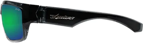 Miniatura 4 de BOMBER Lentes de sol de seguridad para hombre, marco de cristal de 2 tonos con lente de espejo verde, compatible con z87, protección UV, lente