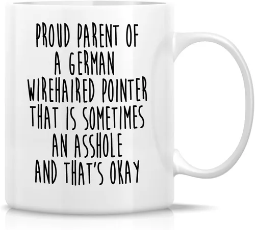 Miniatura 32 de Retreez - Taza divertida con texto en inglés "Funny Cute Golden Retriever Don't Stop Retrievin' Dog Lover", 325 ml, tazas de café de cerámica