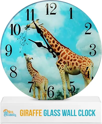 Miniatura 11 de 13" Reloj Dolphin Sunset de vidrio