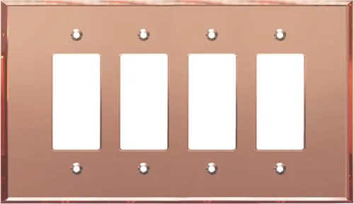 Miniatura 11 de LIDER Placa de Pared Decorativa de Acrílico Reflectante, Placa de Interruptor de Luz Espejada, Cubierta de Tomacorriente de Plexiglás, Vidrio Dorado