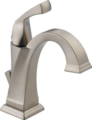 Miniatura 3 de Delta Faucet Dryden Grifo de baño de un solo agujero, grifo de baño de una sola manija, tecnología de sello de diamante, ensamblaje de drenaje