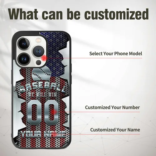 Miniatura 4 de Fundas de teléfono con nombre personalizado, diseño retro de metal texturizado con fondo personalizado para Samsung Galaxy A03 A13 A14 A17 A51 A52