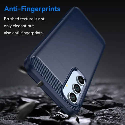 Miniatura 3 de Osophter Funda para Samsung Galaxy A54 5G, Samsung A54 5G Funda de absorción de golpes Flexible TPU Caucho Protector de teléfono celular (negro)