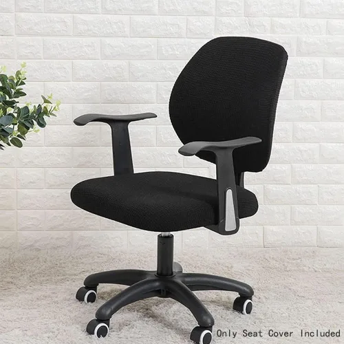Miniatura 4 de Sunnyway Funda elástica para asiento de silla de oficina, funda elástica para silla con correas de amarre, funda para silla de comedor, lavable a