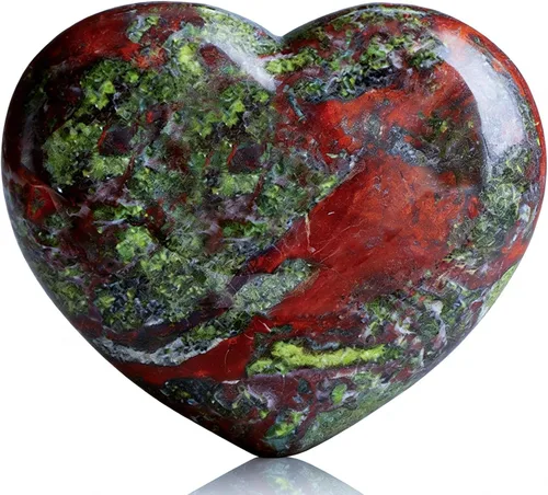 Miniatura 19 de SMQ Piedra de sangre de África, piedras de cristal en forma de corazón, piedras preciosas naturales, pisapapeles, bolsillo hinchado, gran sanación